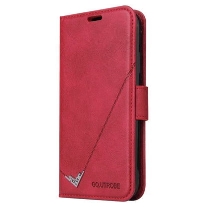 For Huawei Enjoy 9s GQUTROBE Right Angle Leather Phone Case(Red) - Huawei Cases by GQUTROBE | Online Shopping UK | buy2fix