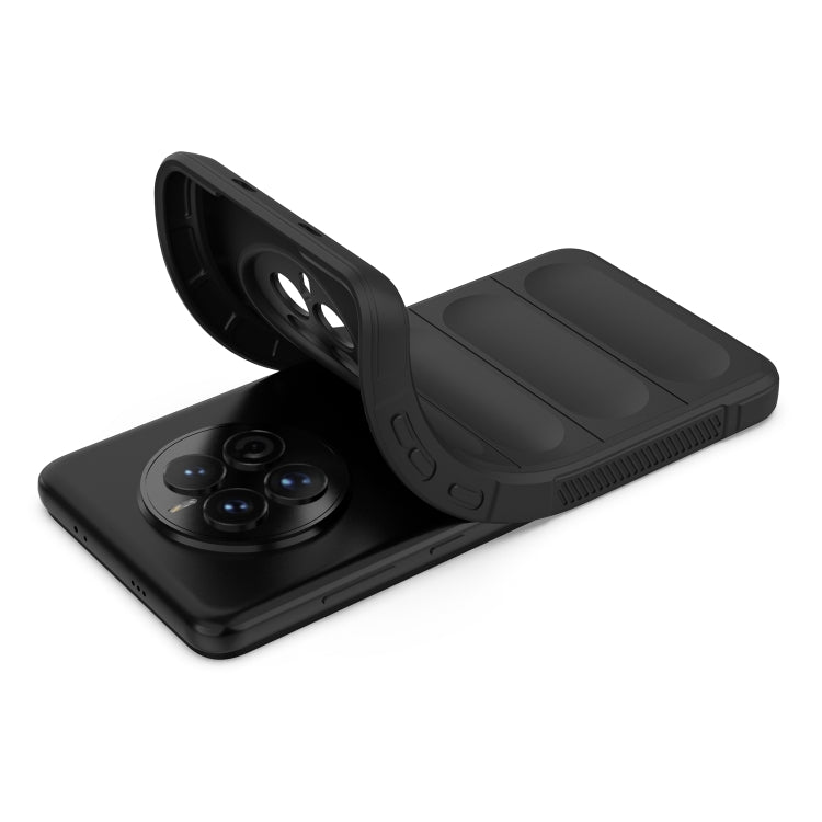 For Huawei Mate 50 Magic Shield TPU + Flannel Phone Case(Dark Green) - Huawei Cases by buy2fix | Online Shopping UK | buy2fix