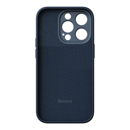 For iPhone 14 Pro Baseus Liquid Silica Gel Phone Case(Blue) - iPhone 14 Pro Cases by Baseus | Online Shopping UK | buy2fix