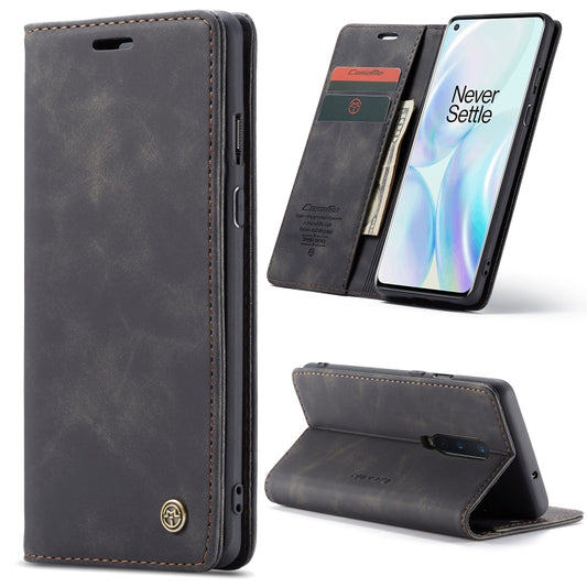 For OnePlus 8 CaseMe Multifunctional Horizontal Flip Leather Case, with Card Slot & Holder & Wallet(Black) - OnePlus Cases by CaseMe | Online Shopping UK | buy2fix