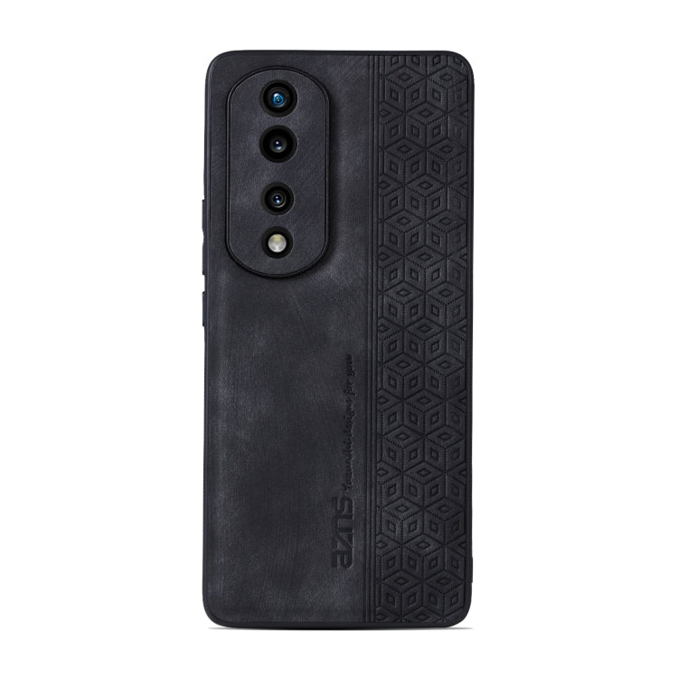 For Honor 70 Pro / 70 Pro+ AZNS 3D Embossed Skin Feel Phone Case(Black) - Honor Cases by AZNS | Online Shopping UK | buy2fix