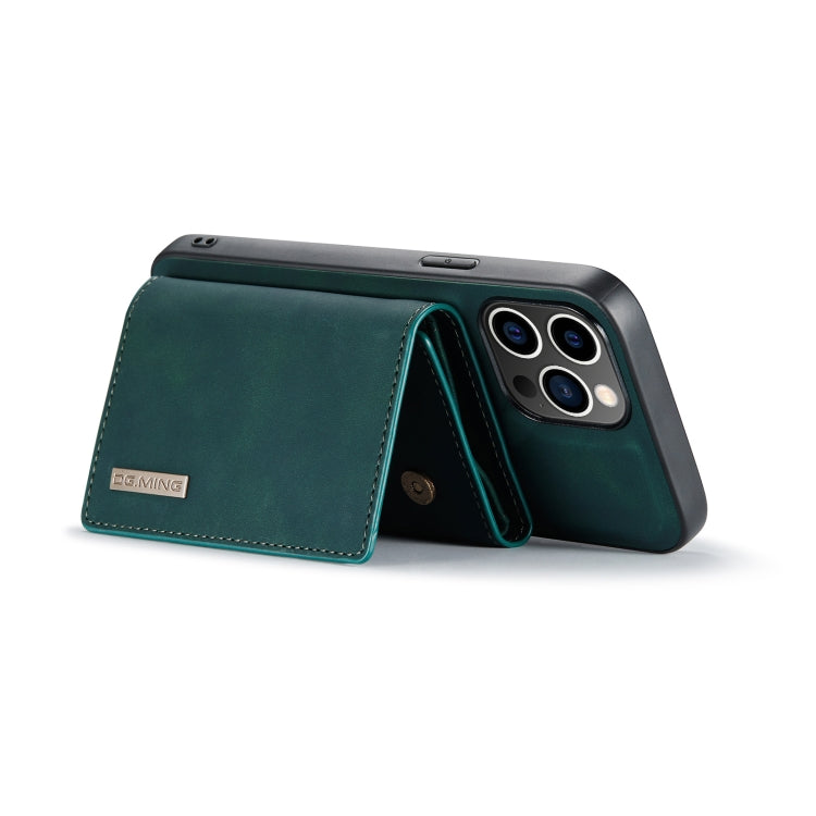 For iPhone 14 Pro DG.MING M1 Series 3-Fold Multi Card Wallet Leather Case(Green) - iPhone 14 Pro Cases by DG.MING | Online Shopping UK | buy2fix