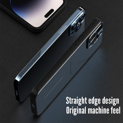 For iPhone 14 Plus R-JUST RJ52 3-Line Style Metal TPU Shockproof Phone Case(Silver) - iPhone 14 Plus Cases by R-JUST | Online Shopping UK | buy2fix