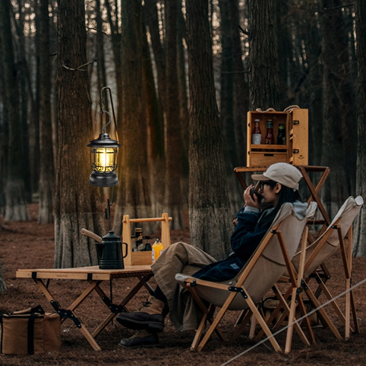 Portable Retro Hanging Lamp Lantern Camping Tent Light, Type:USB Charging(Red) - Camping Lighting by buy2fix | Online Shopping UK | buy2fix