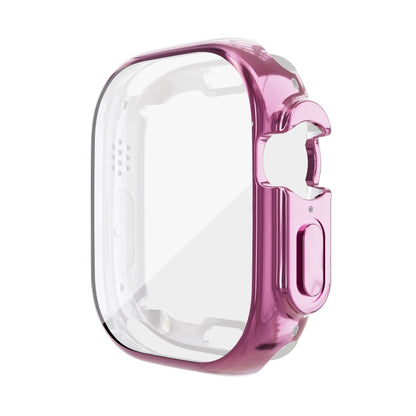 For Apple Watch 8 / 7 45mm All-inclusive Plating TPU Shockproof Case(Pink) - Watch Cases by buy2fix | Online Shopping UK | buy2fix