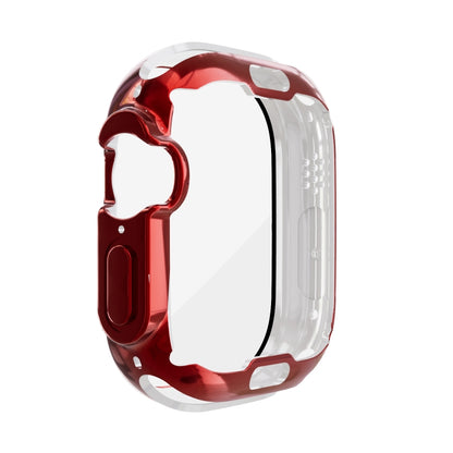 For Apple Watch 8 / 7 45mm All-inclusive Plating TPU Shockproof Case(Red) - Watch Cases by buy2fix | Online Shopping UK | buy2fix