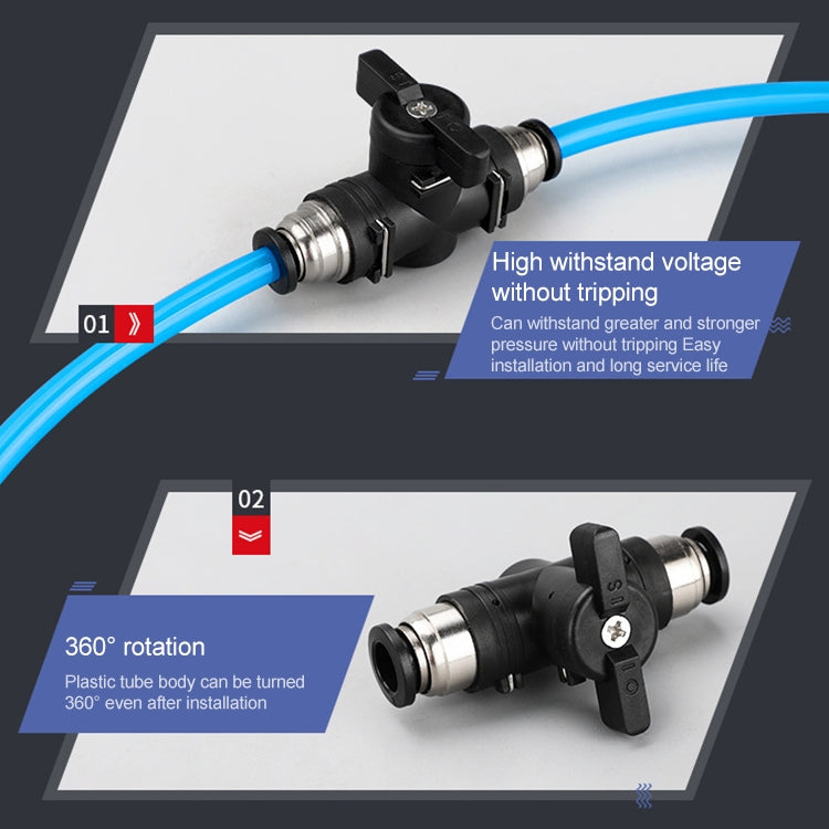 BUC-4 LAIZE Manual Valve Pneumatic Quick Fitting Connector - Interface Series by LAIZE | Online Shopping UK | buy2fix