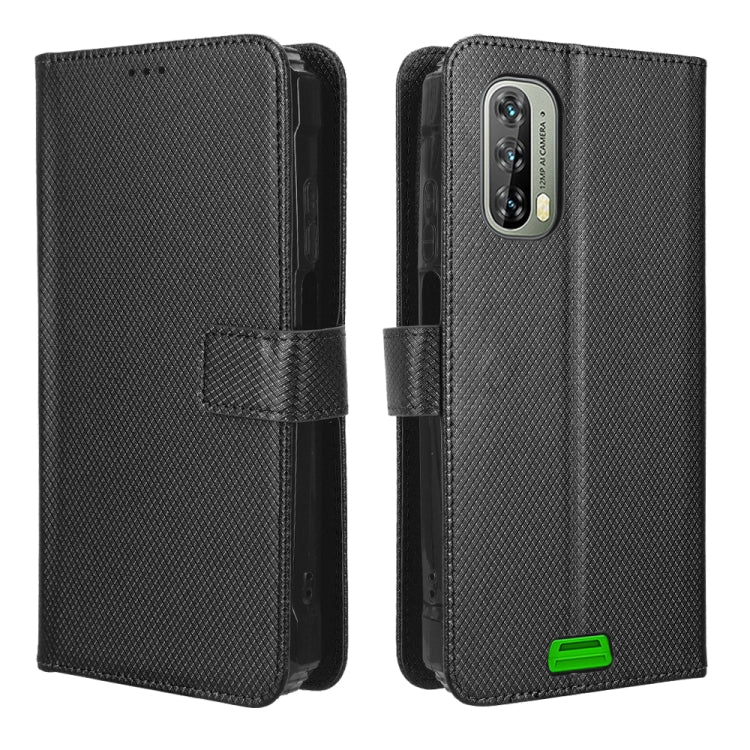 For Blackview BV7100 Diamond Texture Leather Phone Case(Black) - More Brand by buy2fix | Online Shopping UK | buy2fix