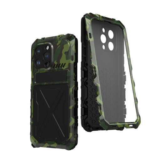 For iPhone 14 Pro Max R-JUST Life Waterproof Dustproof Shockproof Phone Case(Green) - iPhone 14 Pro Max Cases by R-JUST | Online Shopping UK | buy2fix