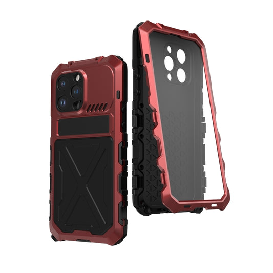 For iPhone 14 R-JUST Life Waterproof Dustproof Shockproof Phone Case(Red) - iPhone 14 Cases by R-JUST | Online Shopping UK | buy2fix