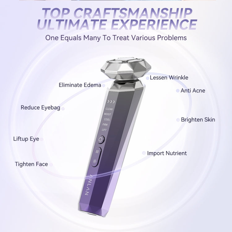 ANLAN EMS Crystal Diamond RF Import Beauty Instrument(Gradient Purple) - Beauty Instrument by Anlan | Online Shopping UK | buy2fix