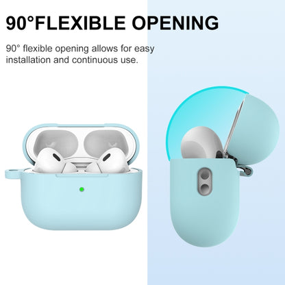 For AirPods Pro 2 Thickened One-piece Shockproof Earphone Case(Light Green) - For AirPods Pro 2 by buy2fix | Online Shopping UK | buy2fix