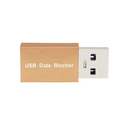 GEM02 USB Data Blocker Charging Connector(Gold) - Converter & Adapter by buy2fix | Online Shopping UK | buy2fix