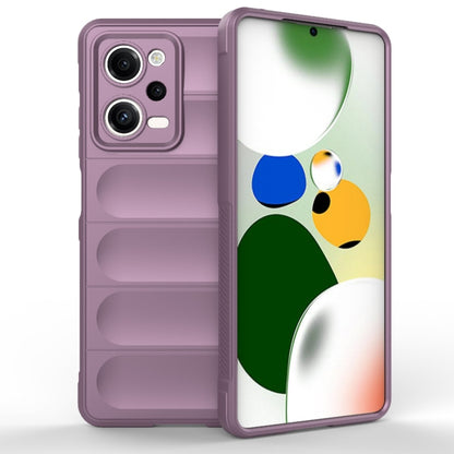 For Xiaomi Redmi Note 12 Pro 5G China / Note 12 Pro 5G Speed  Magic Shield TPU + Flannel Phone Case(Purple) - Note 12 Pro Cases by buy2fix | Online Shopping UK | buy2fix