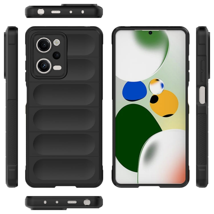 For Xiaomi Redmi Note 12 Pro 5G China / Note 12 Pro 5G Speed  Magic Shield TPU + Flannel Phone Case(Dark Green) - Note 12 Pro Cases by buy2fix | Online Shopping UK | buy2fix