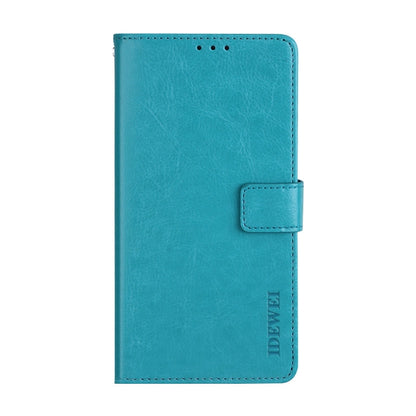 For Infinix Smart 6 Plus idewei Crazy Horse Texture Leather Phone Case(Sky Blue) - Infinix Cases by idewei | Online Shopping UK | buy2fix