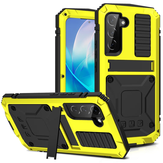 For Samsung Galaxy S23 5G R-JUST Life Waterproof Dustproof Shockproof Phone Case(Yellow) - Galaxy S23 5G Cases by R-JUST | Online Shopping UK | buy2fix