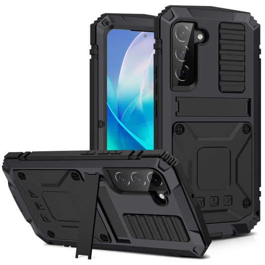 For Samsung Galaxy S23+ 5G R-JUST Life Waterproof Dustproof Shockproof Phone Case(Black) - Galaxy S23+ 5G Cases by R-JUST | Online Shopping UK | buy2fix