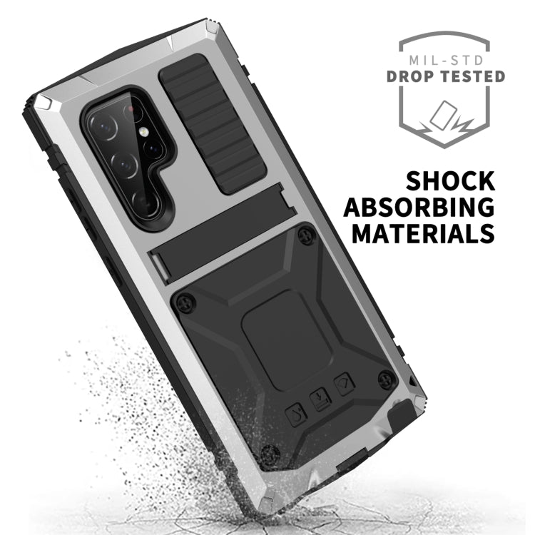 For Samsung Galaxy S23 Ultra 5G R-JUST Life Waterproof Dustproof Shockproof Phone Case(Silver) - Galaxy S23 Ultra 5G Cases by R-JUST | Online Shopping UK | buy2fix