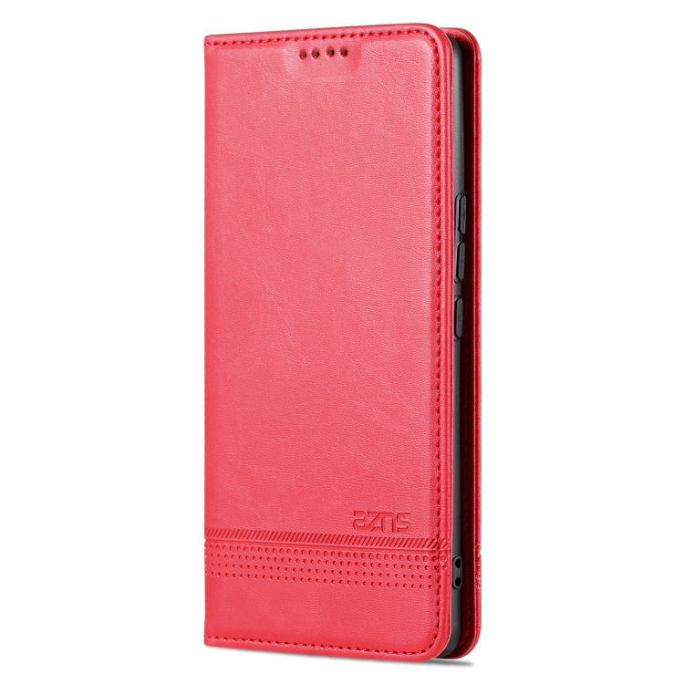 For Honor 80 Pro AZNS Magnetic Calf Texture Leather Phone Case(Red) - Honor Cases by AZNS | Online Shopping UK | buy2fix