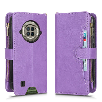 For Doogee S96 Pro Litchi Texture Zipper Leather Phone Case(Purple) - Doogee Cases by buy2fix | Online Shopping UK | buy2fix