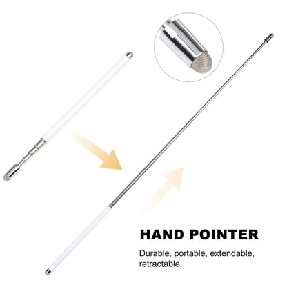 Universal Antenna Extended Double Cloth Head Stylus(White) - Stylus Pen by buy2fix | Online Shopping UK | buy2fix