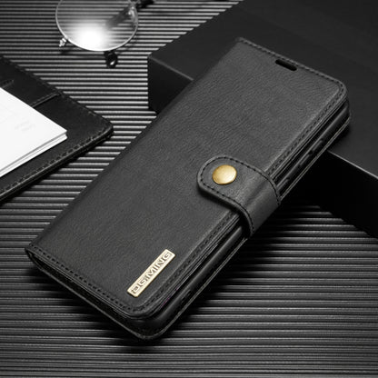 For Galaxy S20+ DG.MING Crazy Horse Texture Flip Detachable Magnetic Leather Case with Holder & Card Slots & Wallet(Black) - Galaxy Phone Cases by DG.MING | Online Shopping UK | buy2fix