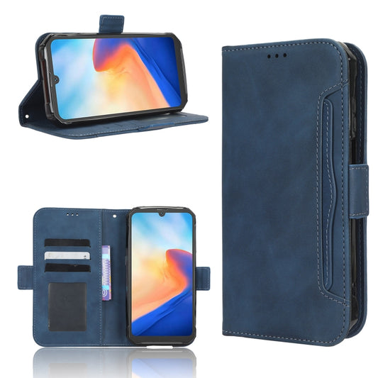 For Blackview BV7200 Skin Feel Calf Texture Card Slots Leather Phone Case(Blue) - More Brand by buy2fix | Online Shopping UK | buy2fix