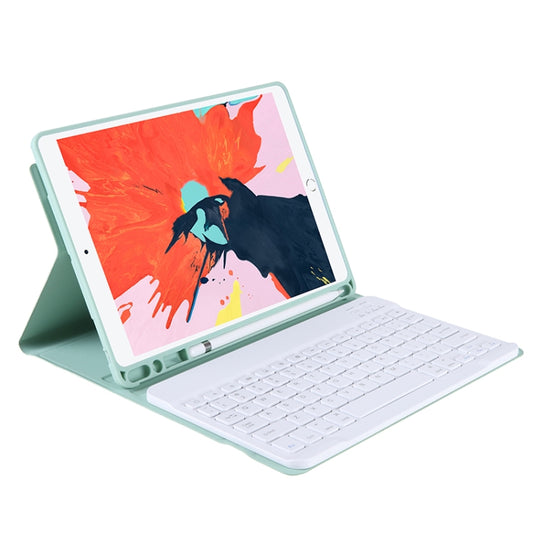 T11B 2020 For iPad 11 inch (2020 / 2018) TPU Candy Color Ultra-thin Bluetooth Keyboard Tablet Case with Stand & Pen Slot(Light Green) - Universal by buy2fix | Online Shopping UK | buy2fix
