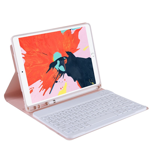 T102B For iPad Air / Pro 10.5 inch (2019) TPU Candy Color Ultra-thin Bluetooth Keyboard Tablet Case with Stand & Pen Slot(Pink) - Universal by buy2fix | Online Shopping UK | buy2fix