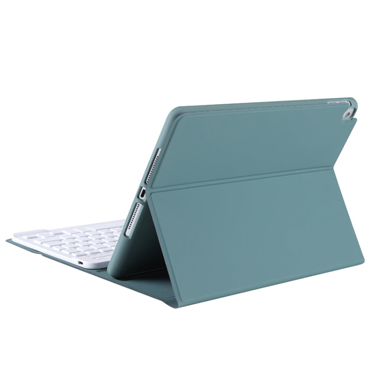 T07BB For iPad 9.7 inch / iPad Pro 9.7 inch / iPad Air 2 / Air (2018 & 2017) TPU Candy Color Ultra-thin Bluetooth Keyboard Tablet Case with Stand & Pen Slot(Dark Green) - Universal by buy2fix | Online Shopping UK | buy2fix