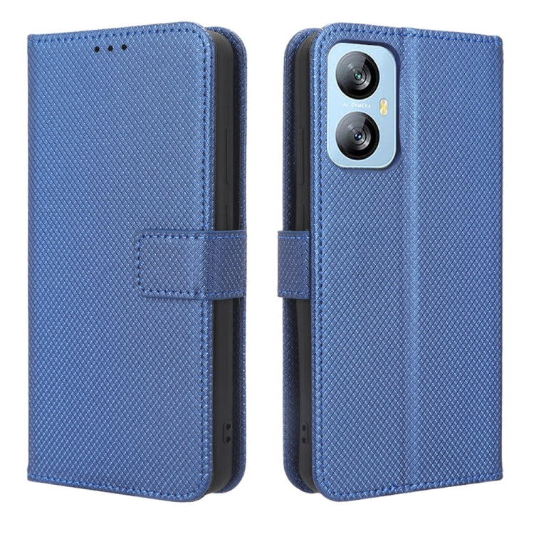 For Blackview A52 Diamond Texture Leather Phone Case(Blue) - More Brand by buy2fix | Online Shopping UK | buy2fix