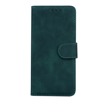 For OnePlus 11 Skin Feel Pure Color Flip Leather Phone Case(Green) - OnePlus Cases by buy2fix | Online Shopping UK | buy2fix