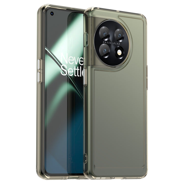 For OnePlus 11 Candy Series TPU Phone Case(Transparent Grey) - OnePlus Cases by buy2fix | Online Shopping UK | buy2fix