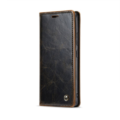 For Xiaomi Redmi Note 12 Pro+ 5G CaseMe 003 Crazy Horse Texture Leather Phone Case(Coffee) - Xiaomi Cases by CaseMe | Online Shopping UK | buy2fix