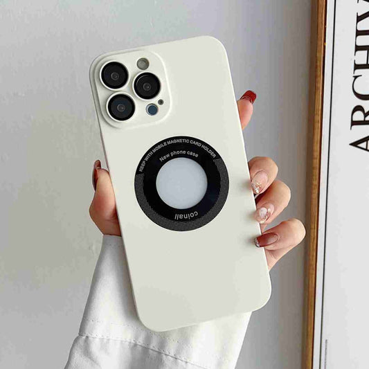 For iPhone 11 Pro Max Skin Feel CD Texture MagSafe Magnetic Phone Case(White) - iPhone 11 Pro Max Cases by buy2fix | Online Shopping UK | buy2fix