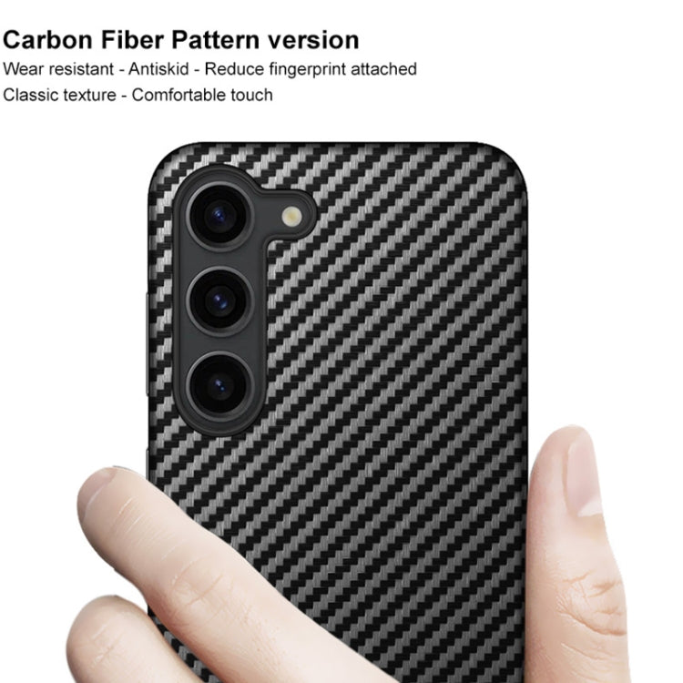 For Samsung Galaxy S23+ 5G imak Ruiyi Series Carbon Fiber PU + PC Phone Case(Black) - Galaxy S23+ 5G Cases by imak | Online Shopping UK | buy2fix