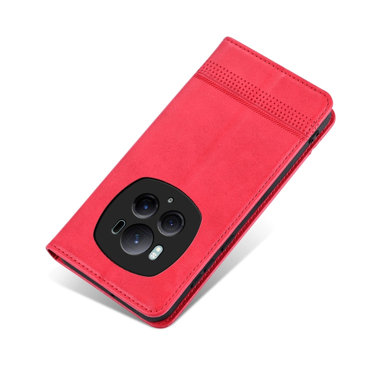 For Honor Magic6 Pro AZNS Magnetic Calf Texture Flip Leather Phone Case(Red) - Honor Cases by AZNS | Online Shopping UK | buy2fix