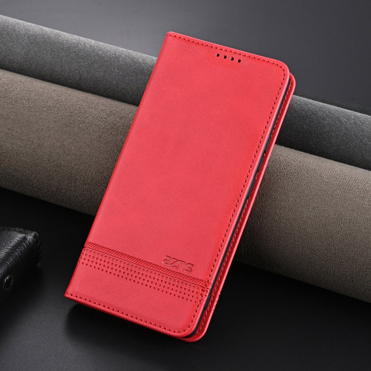 For Honor 200 Pro AZNS Magnetic Calf Texture Flip Leather Phone Case(Red) - Honor Cases by AZNS | Online Shopping UK | buy2fix