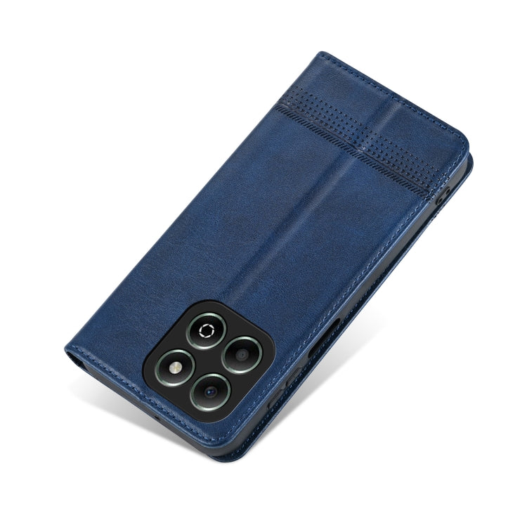 For Honor X6b AZNS Magnetic Calf Texture Flip Leather Phone Case(Dark Blue) - Honor Cases by AZNS | Online Shopping UK | buy2fix