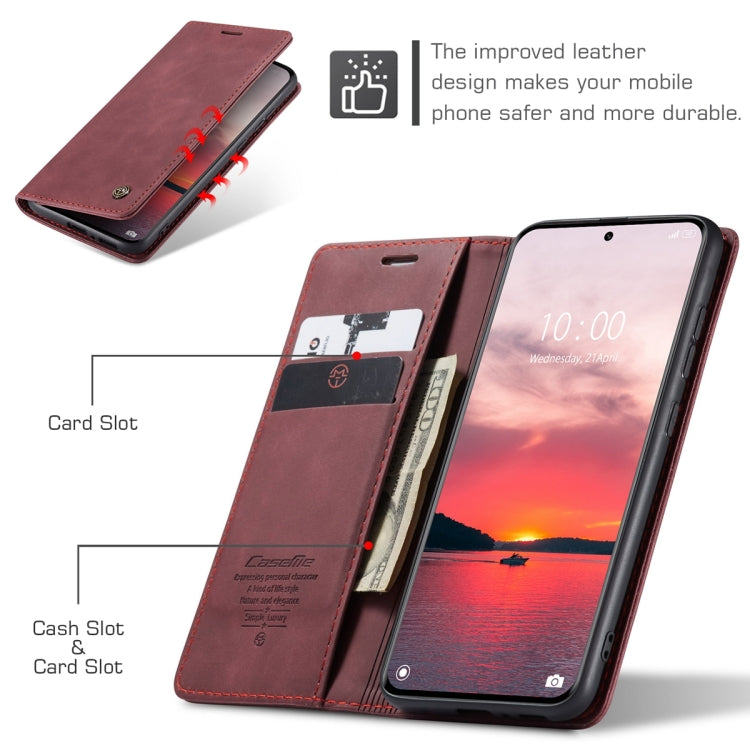 For Xiaomi 13 Pro CaseMe 013 Multifunctional Horizontal Flip Leather Phone Case(Wine Red) - Xiaomi Cases by CaseMe | Online Shopping UK | buy2fix