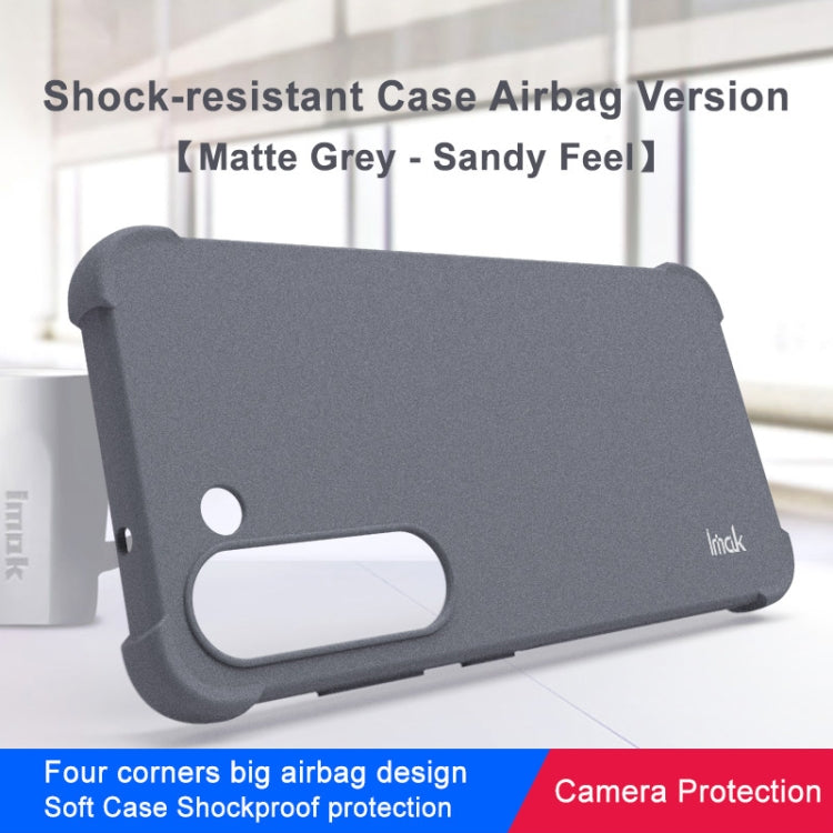 For Samsung Galaxy S23+ 5G imak Shockproof Airbag TPU Phone Case(Matte Grey) - Galaxy S23+ 5G Cases by imak | Online Shopping UK | buy2fix