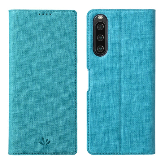 For Sony Xperia 10 V ViLi DMX Series Shockproof Magnetic Leather Phone Case(Blue) - Sony Cases by ViLi | Online Shopping UK | buy2fix