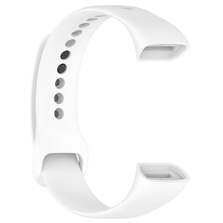 For Mambo Band 5 / 5S Solid Color Silicone Replacement Watch Band(White) - Watch Bands by buy2fix | Online Shopping UK | buy2fix