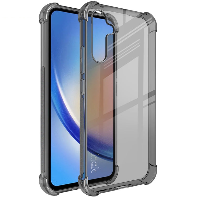 For Samsung Galaxy A34 5G imak Shockproof Airbag TPU Phone Case(Transparent Black) - Galaxy Phone Cases by imak | Online Shopping UK | buy2fix