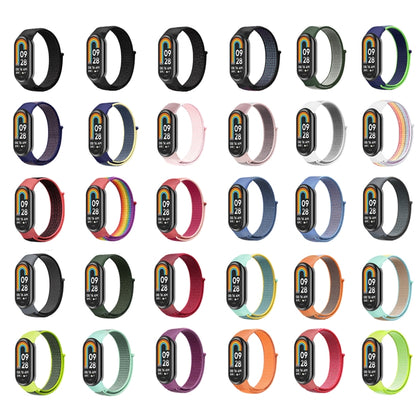 For Xiaomi Mi Band 8 Loop Nylon Watch Band(Grey) - Watch Bands by buy2fix | Online Shopping UK | buy2fix