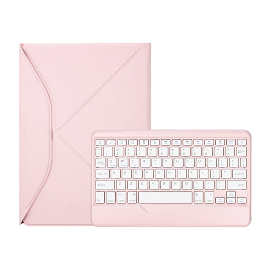 Z10B For iPad 10th Gen 10.9 2022 Pen Slot Bluetooth Keyboard Leather Tablet Case(Pink) - Universal by buy2fix | Online Shopping UK | buy2fix