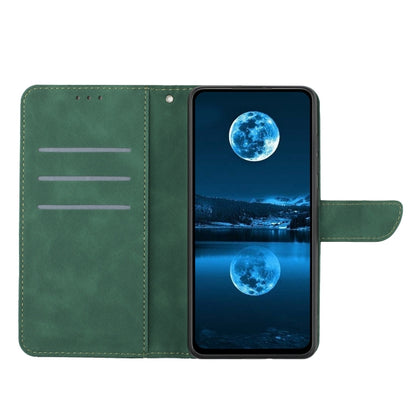 For Huawei P30 Lite/nova 4e Stitching Embossed Leather Phone Case(Green) - Huawei Cases by buy2fix | Online Shopping UK | buy2fix