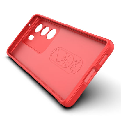 For vivo S17 Pro Magic Shield TPU + Flannel Phone Case(Light Blue) - vivo Cases by buy2fix | Online Shopping UK | buy2fix