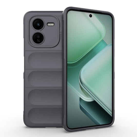 For vivo iQOO Z9X 5G Magic Shield TPU + Flannel Phone Case(Dark Grey) - vivo Cases by buy2fix | Online Shopping UK | buy2fix